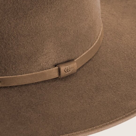 NWT  Will & Bear Calloway Widebrim Fedora Hat Tan / Brown Wool Size Small Unisex - Picture 12 of 12
